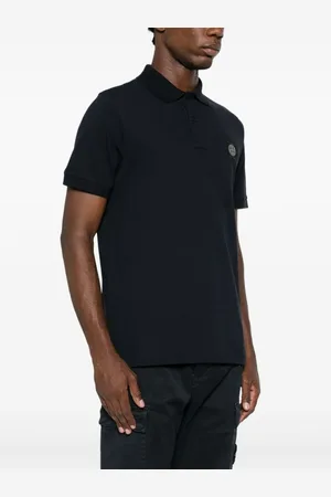 Stone Island Logo Cotton Polo Shirt