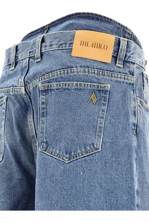 The Attico Wide-leg Denim Cotton Jeans