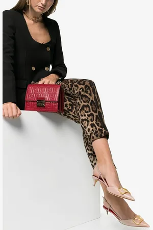 VALENTINO GARAVANI Vlogo Signature Leather Slingback Pumps