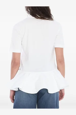 Alaïa Cotton Peplum T-shirt