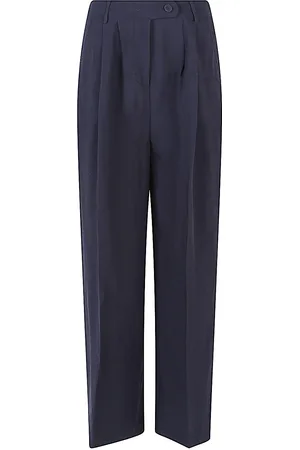 Front Street 8 Linen Blend Wide-leg Trousers