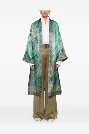 PIERRE-LOUIS MASCIA Wiil And Silk Printed Kimono