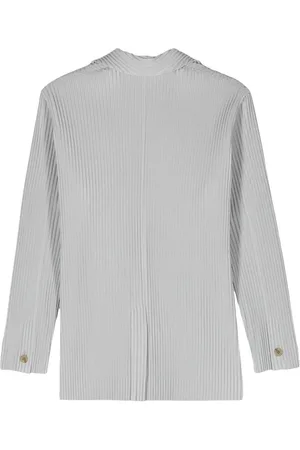 Issey Miyake Pleated Single-breasted Jacket