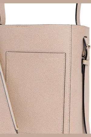 VALEXTRA Small Leather Bucket Bag