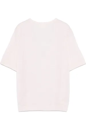 Closed Linen And Cotton V-necked T-shirt