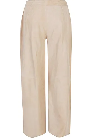 VIA MASINI 80 Suede Leather Trousers