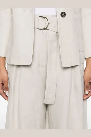 Max Mara Linen Wide-leg Trousers