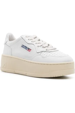 Autry Platform Low Leather Sneakers