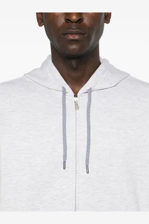 Brunello Cucinelli Cotton Blend Zipped Hoodie