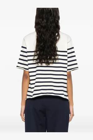 SEMICOUTURE Ombeline Striped Cotton Sweater