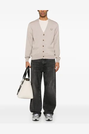 Maison Kitsuné Bold Fox Head Wool Cardigan
