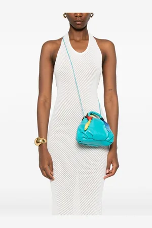 Hereu Bombon Foulard Leather Handbag