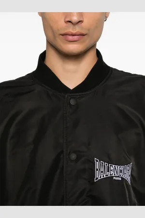 Balenciaga Varsity Nylon Bomber Jacket