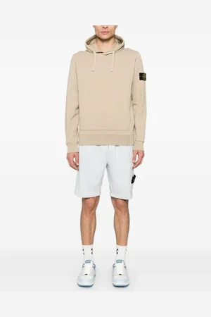 Stone Island Logo Cotton Hoodie