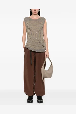 White Sand Wide-leg Trousers