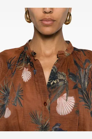 FORTE FORTE Silk Blend Printed Shirt