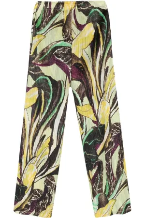 PLEATS PLEASE ISSEY MIYAKE Pleated Cropped Trousers