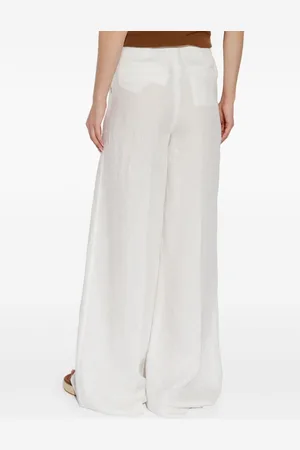 Max Mara Linen Wide-leg Trousers