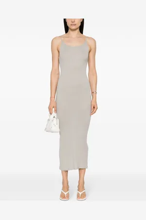 Majestic Ribbed Viscose Long Dress