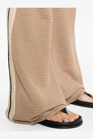 Palm Angels Logo Tape Knitted Trousers