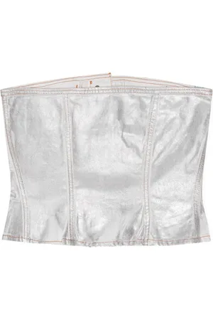 Ganni Organic Cotton Denim Corset
