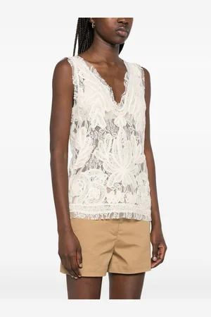 PAROSH Lace Top