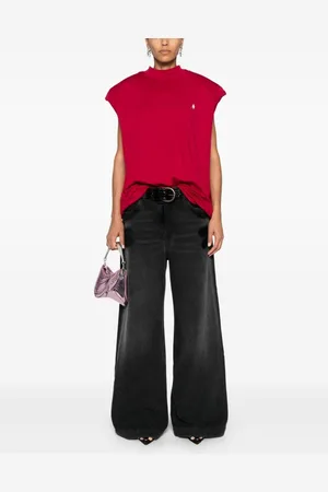 The Attico Wide-leg Denim Jeans