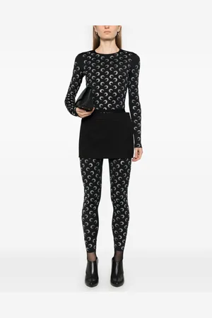 Marine Serre Moon Strass Crewneck Top