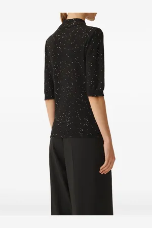 Fabiana Filippi Sequined Wool Polo Shirt
