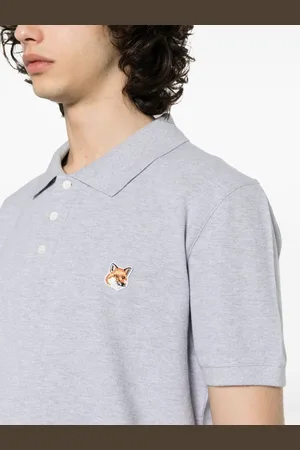 Maison Kitsuné Fox Head Cotton Polo Shirt