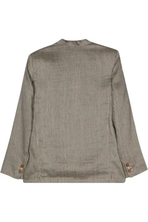 ALYSI Striped Single-breasted Jacket