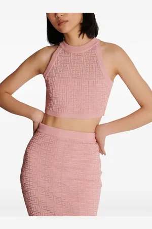 Balmain Monogram Halterneck Top