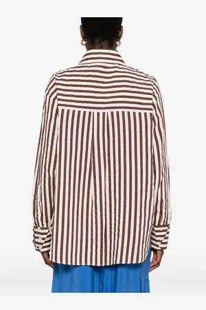 ALYSI Cotton Blend Striped Shirt