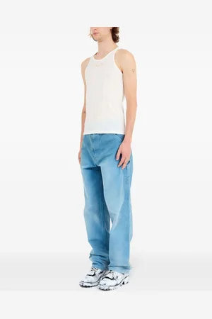 Maison Margiela Logo Cotton Blend Tank Top