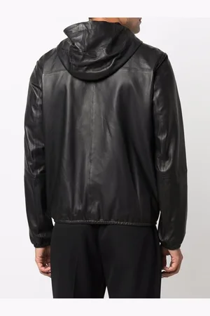 Emporio Armani Zipped Leather Jacket
