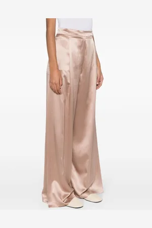 Max Mara Satin Wide-leg Silk Trousers