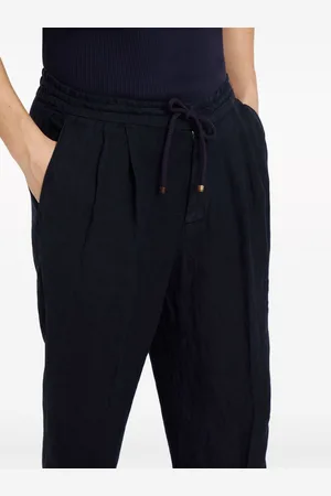Brunello Cucinelli Linen Leisure Fit Trousers