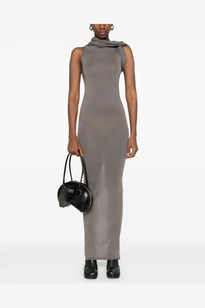 Rick Owens Banded T Wool Long Dress