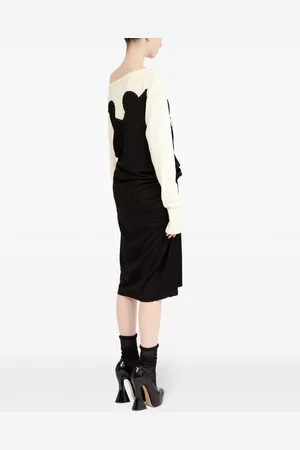 Maison Margiela Cotton Blend Midi Dress