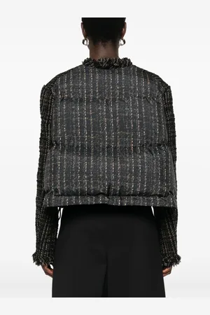 SACAI Tweed Wool Short Jacket