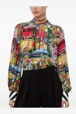 ALICE+OLIVIA Printed Blouse
