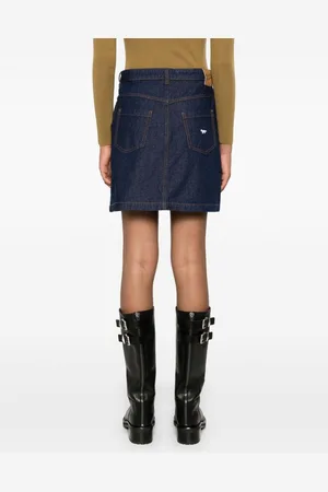Maison Kitsuné Denim Mini Skirt