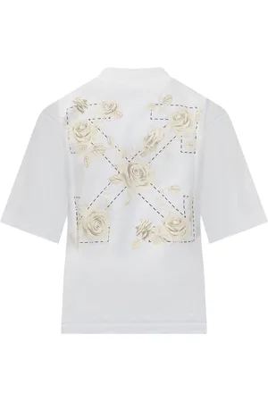 OFF-WHITE Roses Arrows Cotton T-shirt