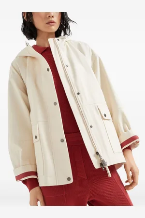 Brunello Cucinelli Hooded Canvas Waterproof Jacket
