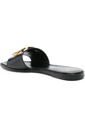 VALENTINO GARAVANI Vlogo Signature Leather Sandals