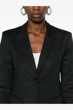Emporio Armani Cotton Blend Single-breasted Blazer