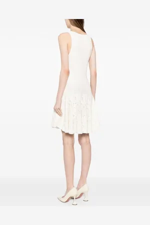 Alaïa Cotton Lace Skater Dress