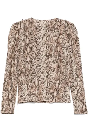 Isabel Marant Zarga Printed Silk Top