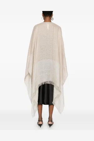 Fabiana Filippi Linen Blend Poncho