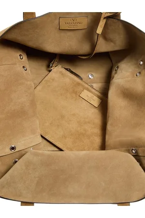 VALENTINO GARAVANI Nellcote Large Suede Leather Tote